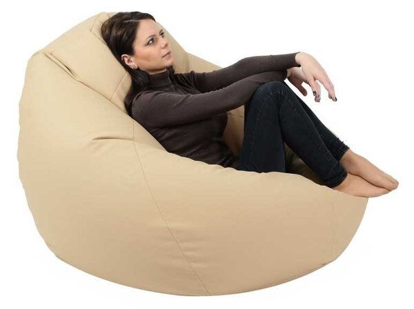 Fotoliu Nirvana Gigant, Material Piele ecologica - Nude