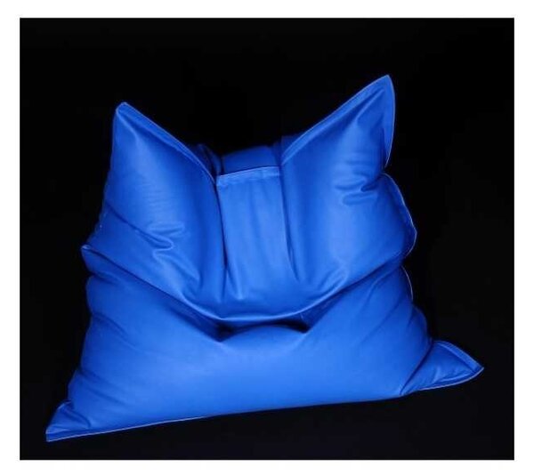 Fotoliu tip Perna Magic Pillow, Material Piele ecologica - Albastru