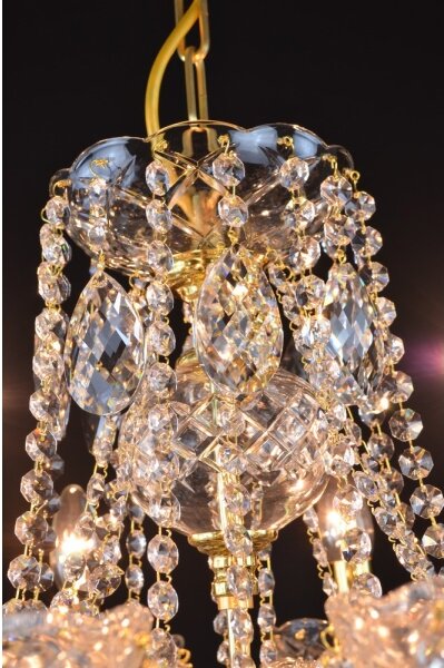 Wranovsky JWZ151082130 - Lustră de cristal pe lanț CLASSE 8xE14/40W/230V