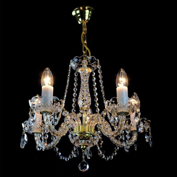 Wranovsky JWZ109052100 - Lustră de cristal pe lanț BALANCE 5xE14/40W/230V
