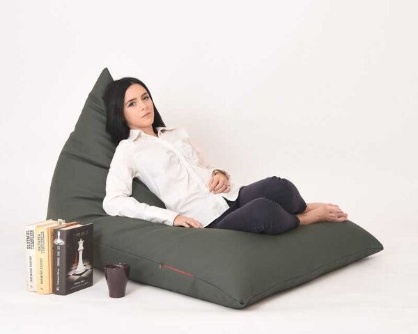 Fotoliu sac Kudos, Material Piele ecologica - Dark Green
