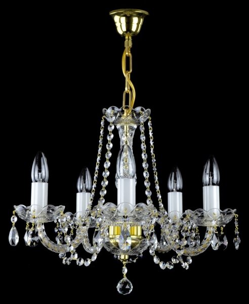 Wranovsky JWZ109052100 - Lustră de cristal pe lanț BALANCE 5xE14/40W/230V