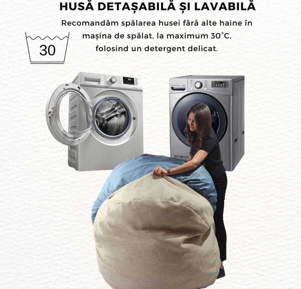 Fotoliu King Size, Material Textil - Grey
