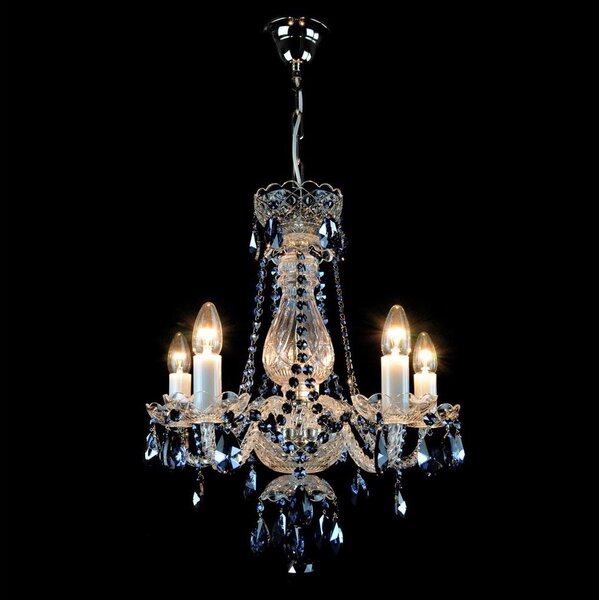 Wranovsky JWZ102052101 - Lustră de cristal pe lanț DE LUXE 5xE14/40W/230V