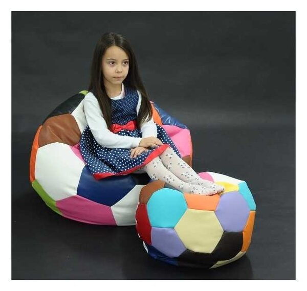 Fotoliu Minge Telstar Junior, Material Piele Ecologica - Mozaic