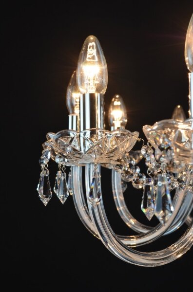 Wranovsky JWZ117122101 - Lustră de cristal pe lanț BONTON 12xE14/40W/230V