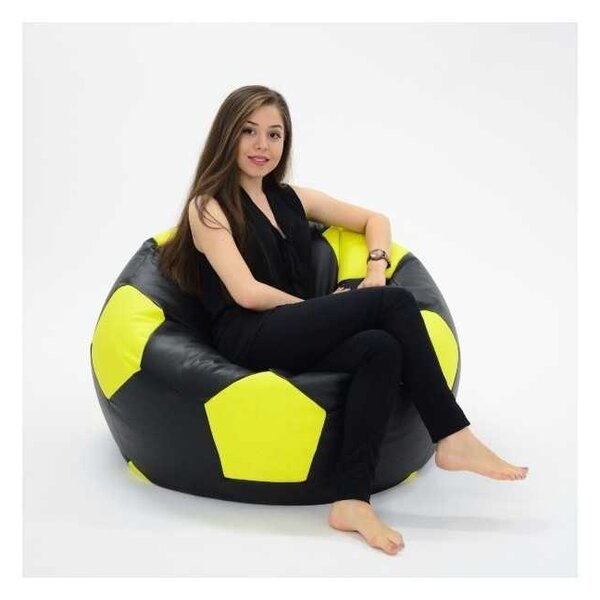 Fotoliu Minge Telstar XL, Material Piele ecologica - Grey&Lemon