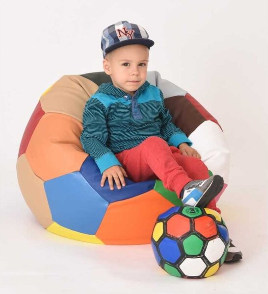 Fotoliu Minge Telstar Junior, Material Piele Ecologica - Mozaic