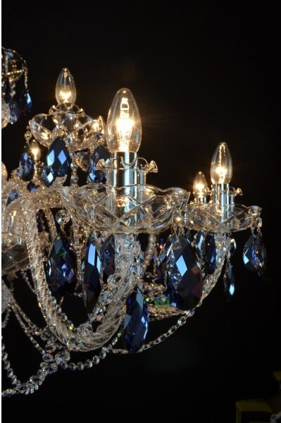 Wranovsky JWZ166182231 - Lustră de cristal pe lanț OCEAN 18xE14/40W/230V