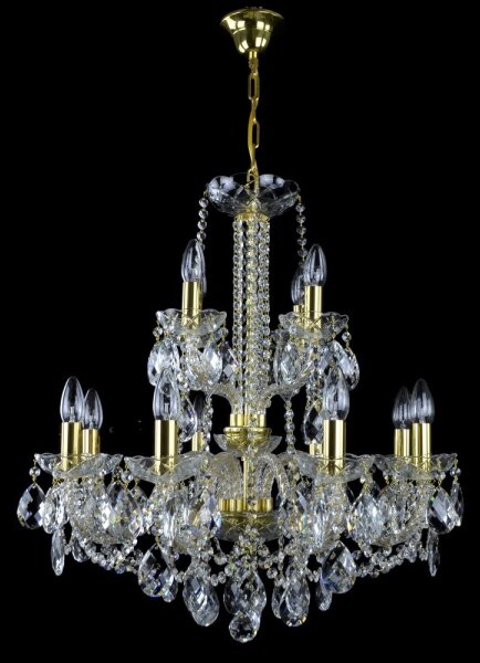 Wranovsky JWZ125122230 - Lustră de cristal pe lanț MARIERA 12xE14/40W/230V
