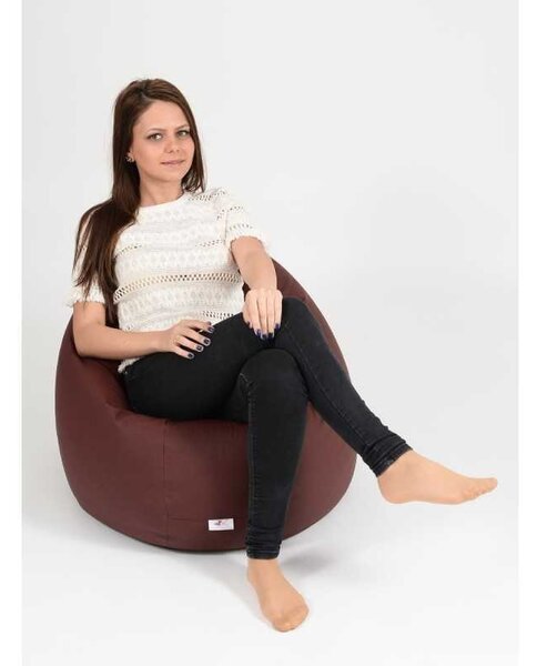 Fotoliu Relaxo, Material Piele Ecologica - Burgundy