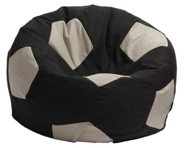 Fotoliu Minge Telstar XXL, Material Textil - Black & Cream