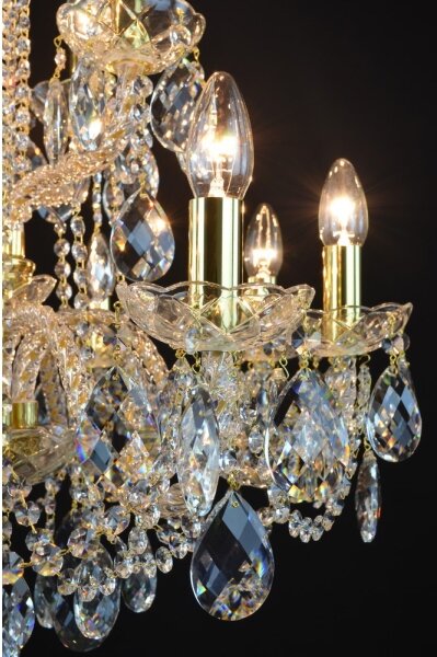 Wranovsky JWZ125122230 - Lustră de cristal pe lanț MARIERA 12xE14/40W/230V