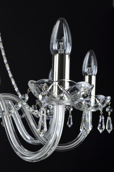 Wranovsky JWZ117082101 - Lustră de cristal pe lanț BONTON 8xE14/40W/230V