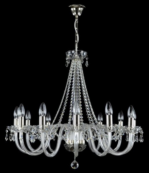 Wranovsky JWZ117122101 - Lustră de cristal pe lanț BONTON 12xE14/40W/230V