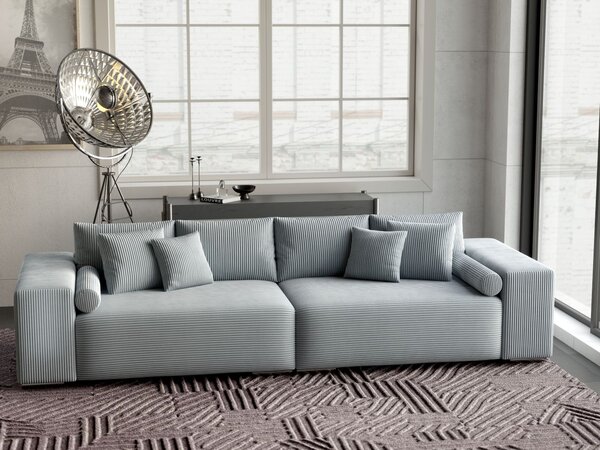 Canapea extensibilă dumonde cu ladă de depozitare Marbela Zoom Grey XXL 295x120 cm
