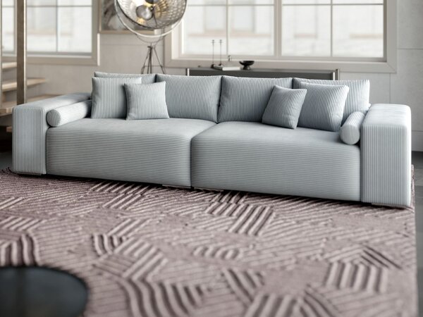 Canapea extensibilă dumonde cu ladă de depozitare Marbela Zoom Grey XXL 295x120 cm