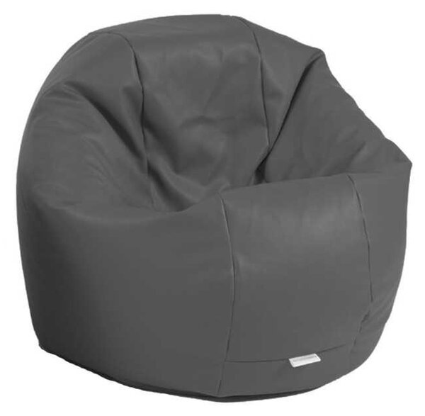 Fotoliu Relaxo, Material Piele Ecologica - Dark Grey