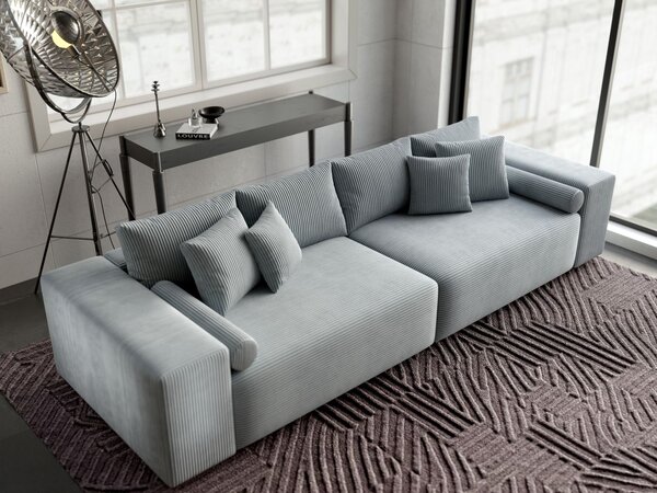 Canapea extensibilă dumonde cu ladă de depozitare Marbela Zoom Grey XXL 295x120 cm