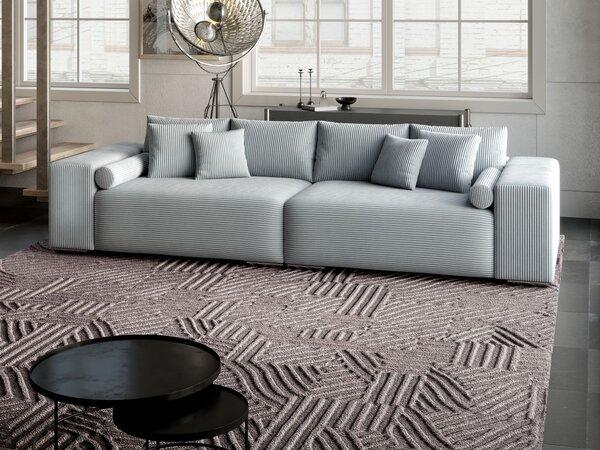 Canapea extensibilă dumonde cu ladă de depozitare Marbela Zoom Grey XXL 295x120 cm