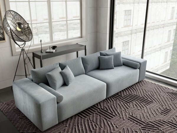Canapea extensibilă dumonde cu ladă de depozitare Marbela Zoom Grey XXL 295x120 cm