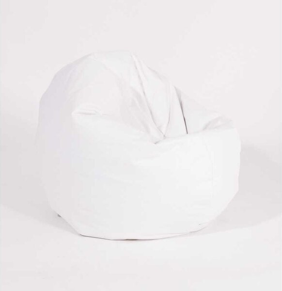 Fotoliu Relaxo, Material Piele Ecologica - Alb