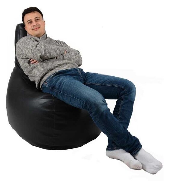 Fotoliu tip Scaun Sunlounger EVO, Material Piele ecologica - Back 2 Black