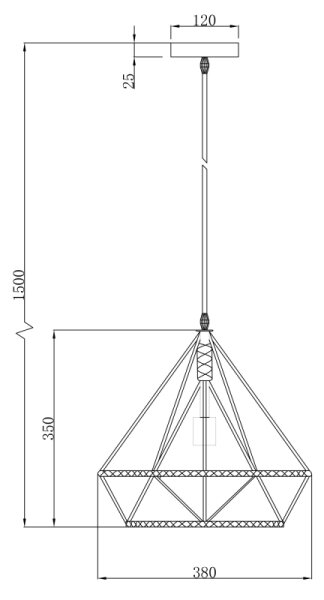 Globo 69029 - Lustră pe cablu ULLEU 1xE27/60W/230V