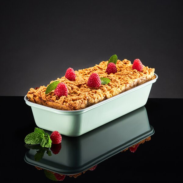 Forma copt cozonac 30x13cm, invelis non-stick, verde, Fern