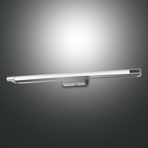 Fabas Luce Aplică de perete LED Rapallo, crom, IP 44, 60 cm, Metalic, Hol, Metal, Modern