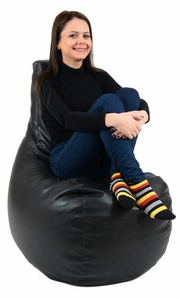 Fotoliu tip Scaun Sunlounger EVO, Material Piele ecologica - Back 2 Black