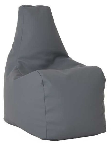 Fotoliu tip Scaun Sunlounger Junior, Material Piele ecologica - Dark Grey