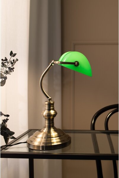 Markslöjd 105931 - Lampă de masă BANKERS 1xE14/40W/230V