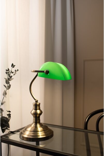 Markslöjd 105931 - Lampă de masă BANKERS 1xE14/40W/230V