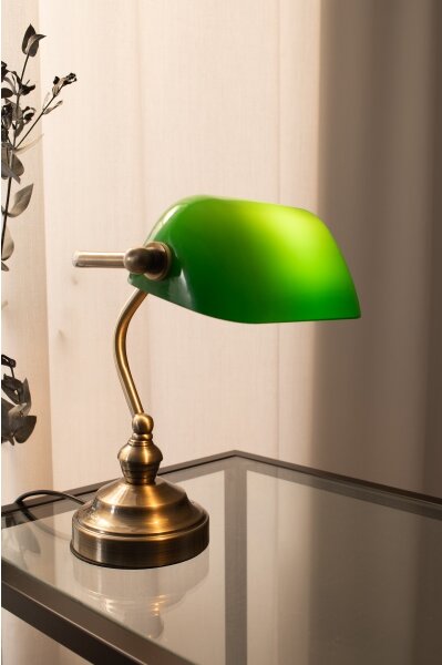 Markslöjd 105930 - Lampă de masă BANKERS 1xE14/40W/230V