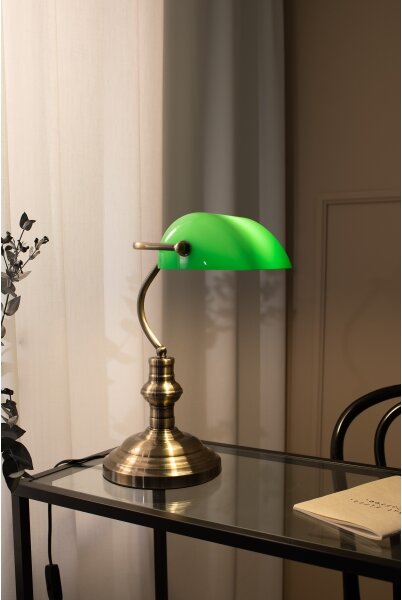Markslöjd 105931 - Lampă de masă BANKERS 1xE14/40W/230V