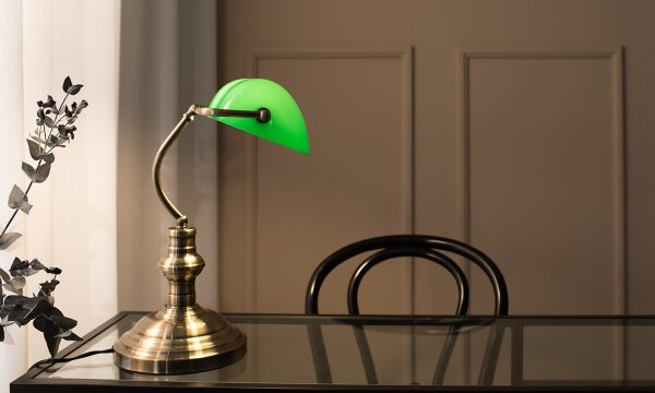 Markslöjd 105931 - Lampă de masă BANKERS 1xE14/40W/230V