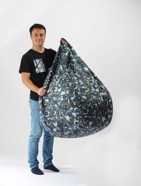 Fotoliu Nirvana Grande, Material Impermeabil - Camuflaj Fortele Aeriene