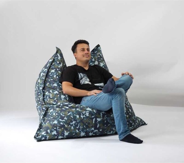 Fotoliu tip Perna Magic Pillow, Material Impermeabil - Camuflaj Fortele Aeriene