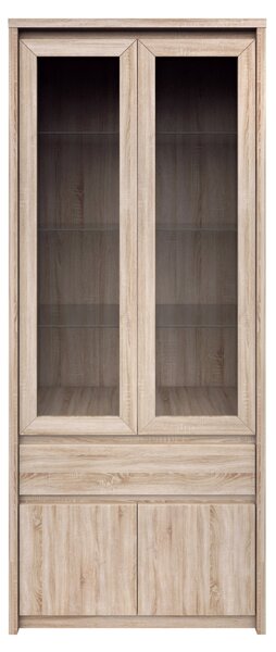 Vitrină Noella 2D2W1S (Stejar sonoma). 1053121