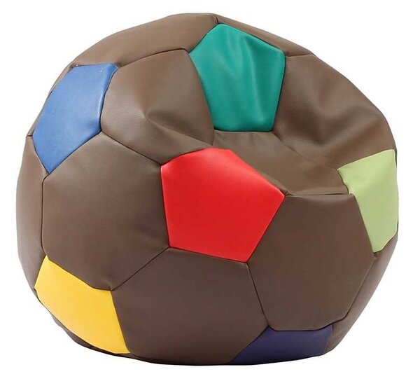 Fotoliu Minge Telstar XXL, Material Piele ecologica - Chocolate Sprinkles