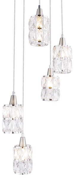 Globo 15760-5 - Lustră pe cablu WOLLI 5xE14/40W/230V