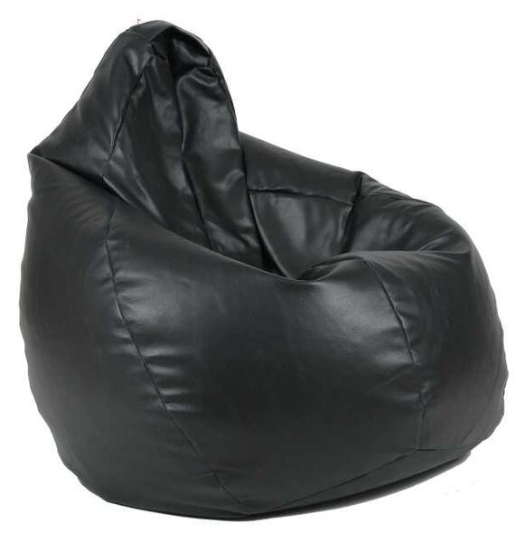 Fotoliu puf copii, Nirvana Light Pufrelax, Material Piele ecologica - Negru