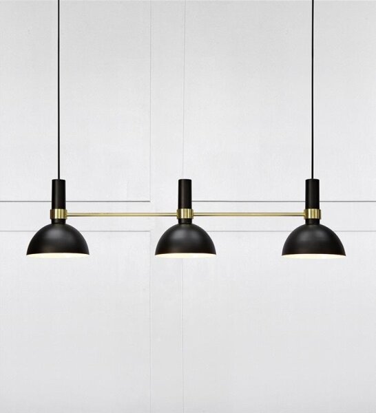 Markslöjd 106971 - Lustră pe cablu LARRY 3xE27/60W/230V negru/auriu
