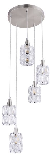 Globo 15760-5 - Lustră pe cablu WOLLI 5xE14/40W/230V