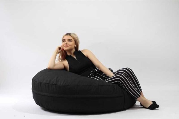 Fotoliu Relaxo XL , Material Textil - Eerie Black