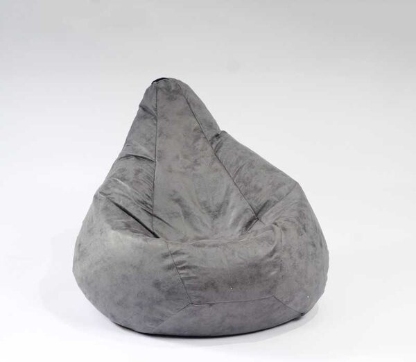 Fotoliu puf copii, Nirvana Light Pufrelax, Material Textil - Moon Grey