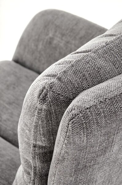 Scaun rotativ K495, gri, stofa clasica, 87x60x65 cm