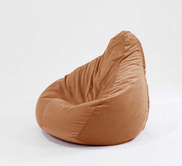 Fotoliu puf copii, Nirvana Light Pufrelax, Material Textil - Terracotta Orange