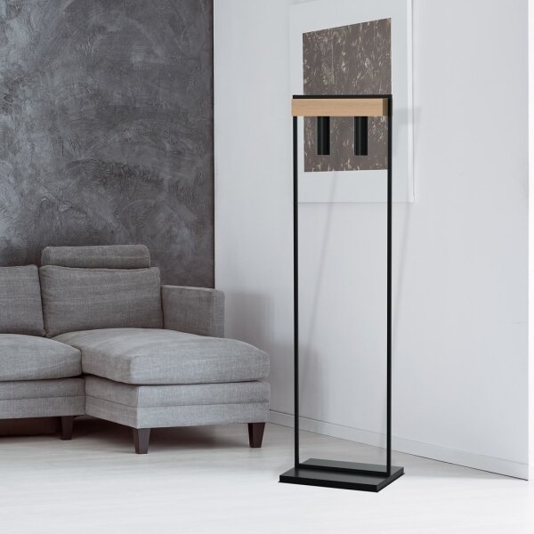 Lampadar WEST 2xGU10/25W/230V negru
